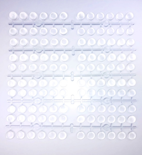 120 Color dots transparent - zur Farbkennzeichnung für Tiegel