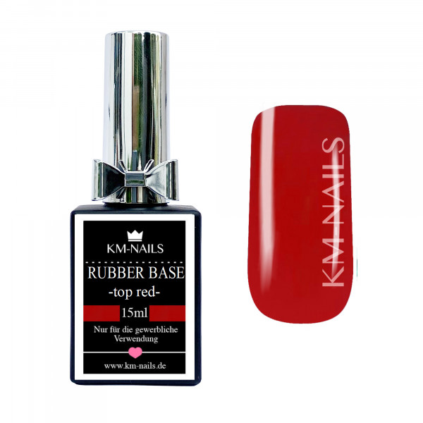 Rubber Base Gel 15ml top red