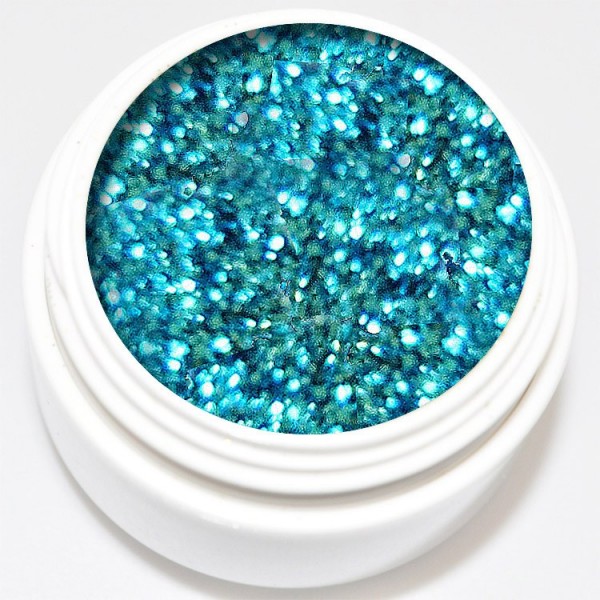5 ml Extrem Diamantglitter Gel türkis metallic