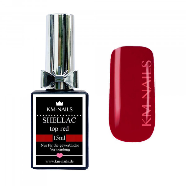 KM-Nails Shellac top red 15ml