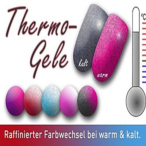 5ml Thermogel Set mit 5 Farben je 5ml LED&amp;UV härtend
