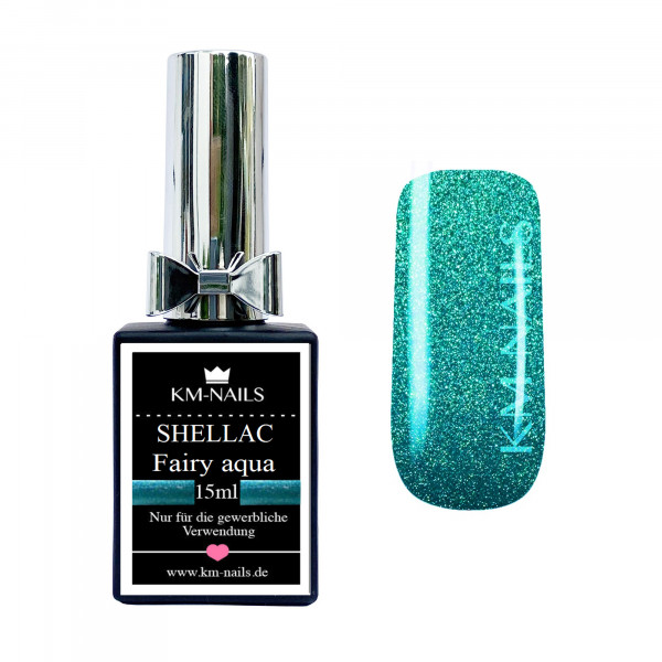 KM-Nails Shellac fairy aqua