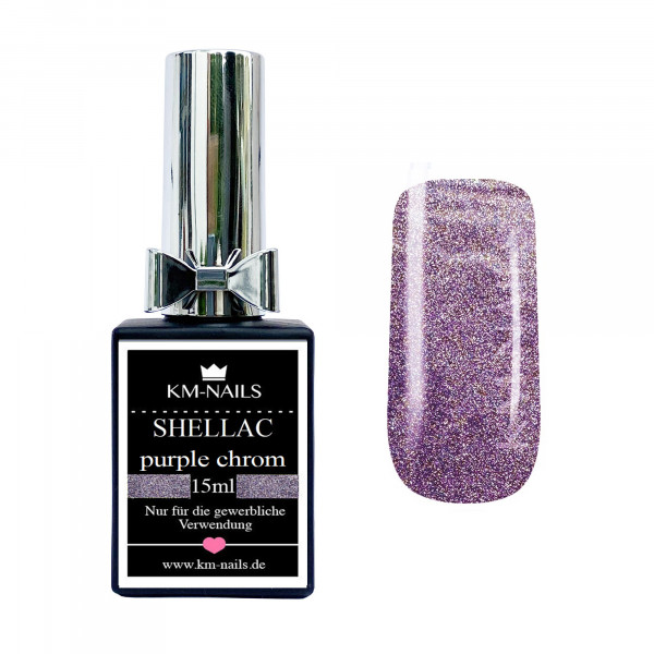 KM-Nails Shellac purple chrom