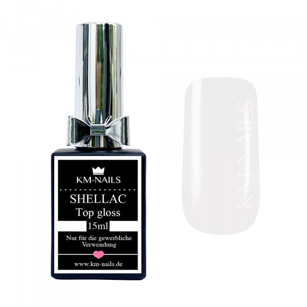 KM-Nails Shellac Top Gloss Versiegler 15ml