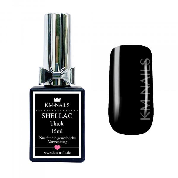 KM-Nails Shellac black 15ml